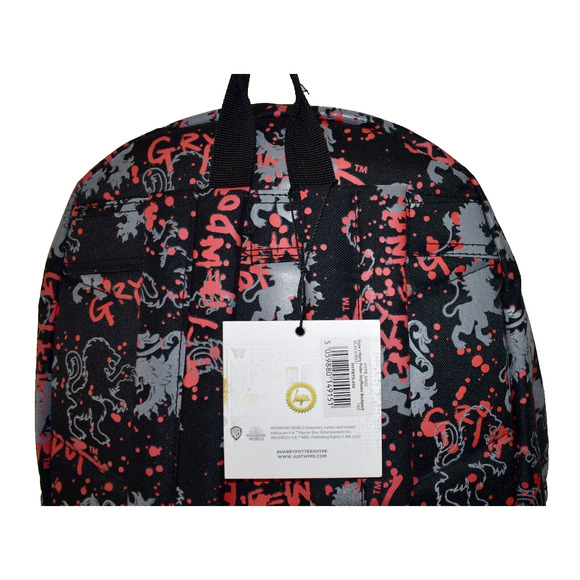 A8 NWT HYPE X HARRY POTTER Gryffindor Black/Red Backpack HYPBTS-054 O/S main image 7